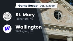 Recap: St. Mary  vs. Wallington  2020