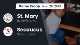 Recap: St. Mary  vs. Secaucus  2020