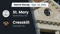 Recap: St. Mary  vs. Cresskill  2022
