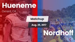 Matchup: Hueneme  vs. Nordhoff  2017