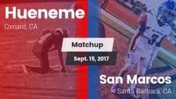 Matchup: Hueneme  vs. San Marcos  2017
