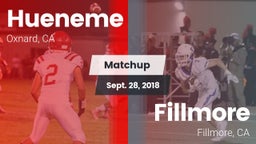 Matchup: Hueneme  vs. Fillmore  2018