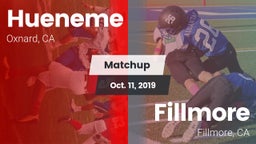 Matchup: Hueneme  vs. Fillmore  2019