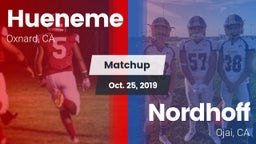 Matchup: Hueneme  vs. Nordhoff  2019