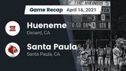 Recap: Hueneme  vs. Santa Paula  2021