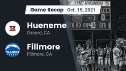 Recap: Hueneme  vs. Fillmore  2021