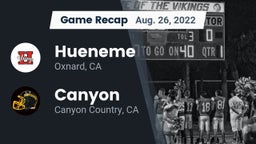 Recap: Hueneme  vs. Canyon  2022