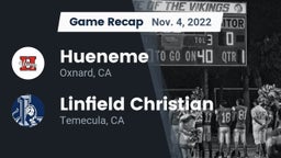 Recap: Hueneme  vs. Linfield Christian  2022