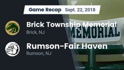 Recap: Brick Township Memorial  vs. Rumson-Fair Haven  2018