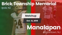 Matchup: Brick Township Memor vs. Manalapan  2018
