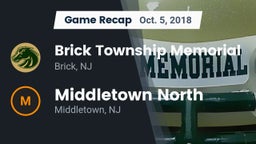 Recap: Brick Township Memorial  vs. Middletown North  2018