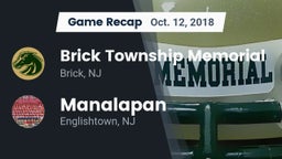 Recap: Brick Township Memorial  vs. Manalapan  2018