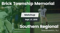 Matchup: Brick Township Memor vs. Southern Regional  2019