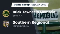 Recap: Brick Township Memorial  vs. Southern Regional  2019