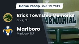 Recap: Brick Township Memorial  vs. Marlboro  2019