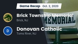 Recap: Brick Township Memorial  vs. Donovan Catholic  2020