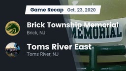 Recap: Brick Township Memorial  vs. Toms River East  2020