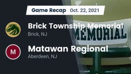 Recap: Brick Township Memorial  vs. Matawan Regional  2021