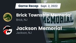 Recap: Brick Township Memorial  vs. Jackson Memorial  2022