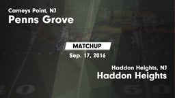 Matchup: Penns Grove vs. Haddon Heights  2016