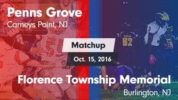 Matchup: Penns Grove vs. Florence Township Memorial  2016