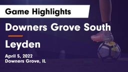Downers Grove South  vs Leyden  Game Highlights - April 5, 2022
