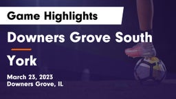 Downers Grove South  vs York  Game Highlights - March 23, 2023