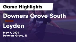 Downers Grove South  vs Leyden  Game Highlights - May 7, 2024