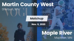 Matchup: Martin County West vs. Maple River  2020