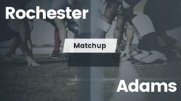 Matchup: Rochester vs. Adams  2016