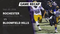 Recap: Rochester  vs. Bloomfield Hills  2016