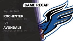 Recap: Rochester  vs. Avondale  2016