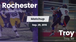 Matchup: Rochester vs. Troy  2016