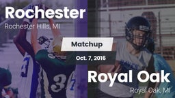 Matchup: Rochester vs. Royal Oak  2016