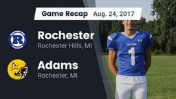 Recap: Rochester  vs. Adams  2017