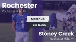 Matchup: Rochester High vs. Stoney Creek  2017