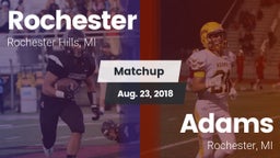 Matchup: Rochester High vs. Adams  2018