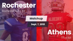 Matchup: Rochester High vs. Athens  2018