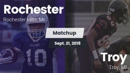 Matchup: Rochester High vs. Troy  2018