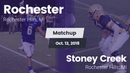 Matchup: Rochester High vs. Stoney Creek  2018