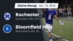 Recap: Rochester  vs. Bloomfield Hills  2018