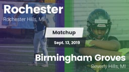 Matchup: Rochester High vs. Birmingham Groves  2019