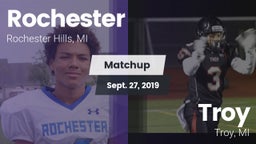 Matchup: Rochester High vs. Troy  2019