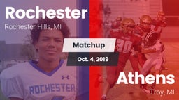 Matchup: Rochester High vs. Athens  2019