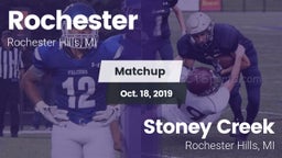 Matchup: Rochester High vs. Stoney Creek  2019