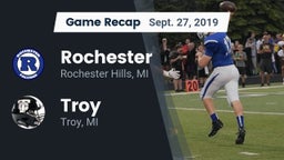 Recap: Rochester  vs. Troy  2019