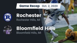Recap: Rochester  vs. Bloomfield Hills  2020