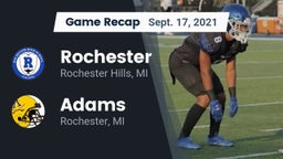 Recap: Rochester  vs. Adams  2021