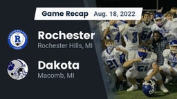 Recap: Rochester  vs. Dakota  2022