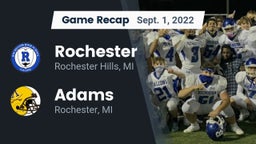 Recap: Rochester  vs. Adams  2022